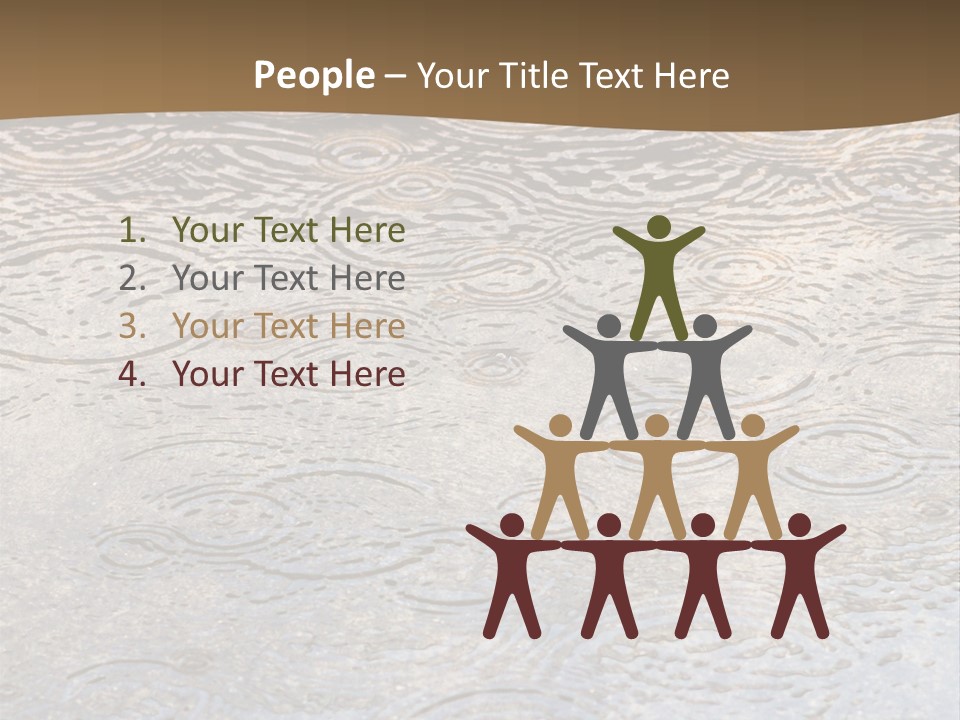 Rain Drop Spray Aqua PowerPoint Template