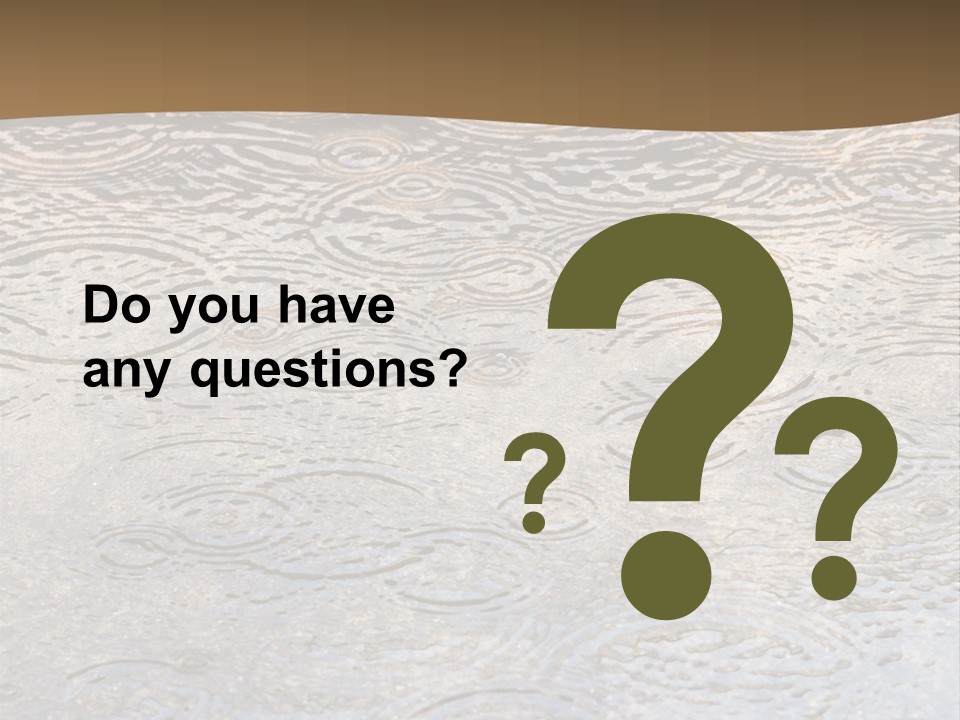 Rain Drop Spray Aqua PowerPoint Template