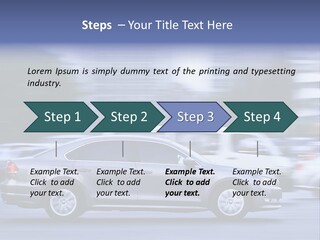Building Rush Automobile PowerPoint Template