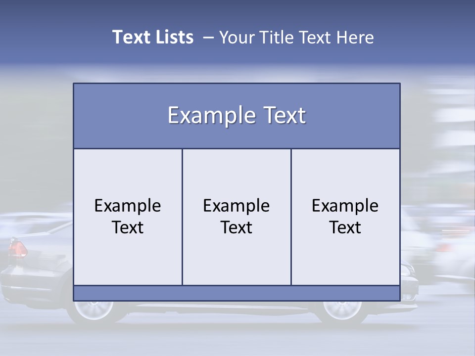 Building Rush Automobile PowerPoint Template