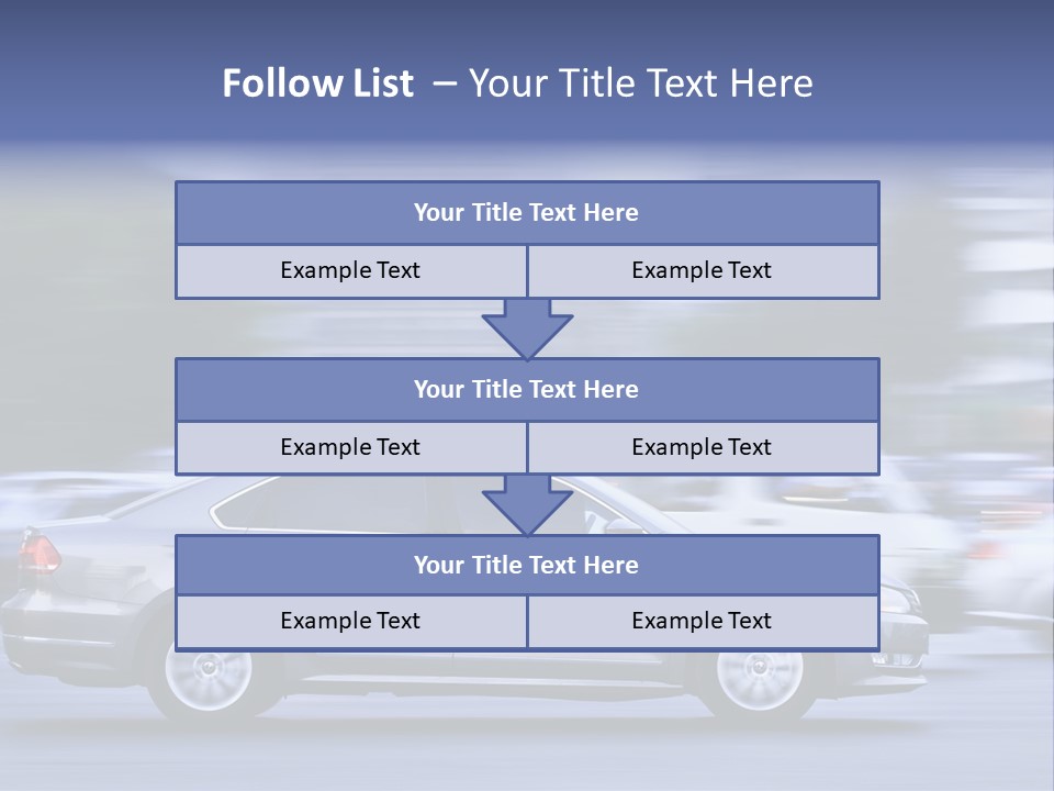 Building Rush Automobile PowerPoint Template
