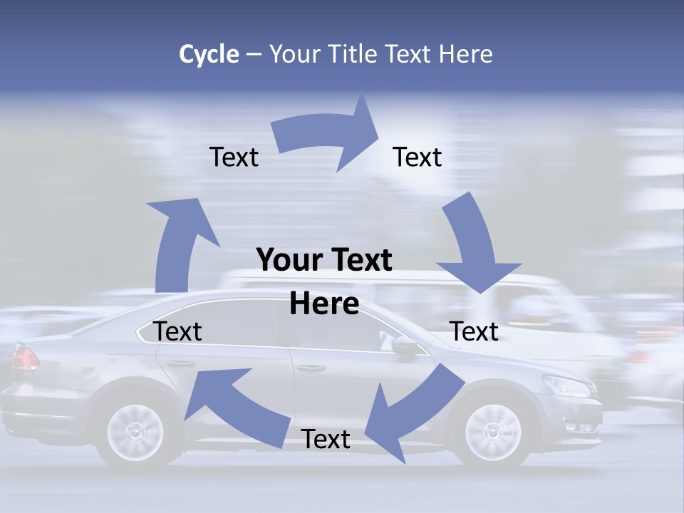 Building Rush Automobile PowerPoint Template