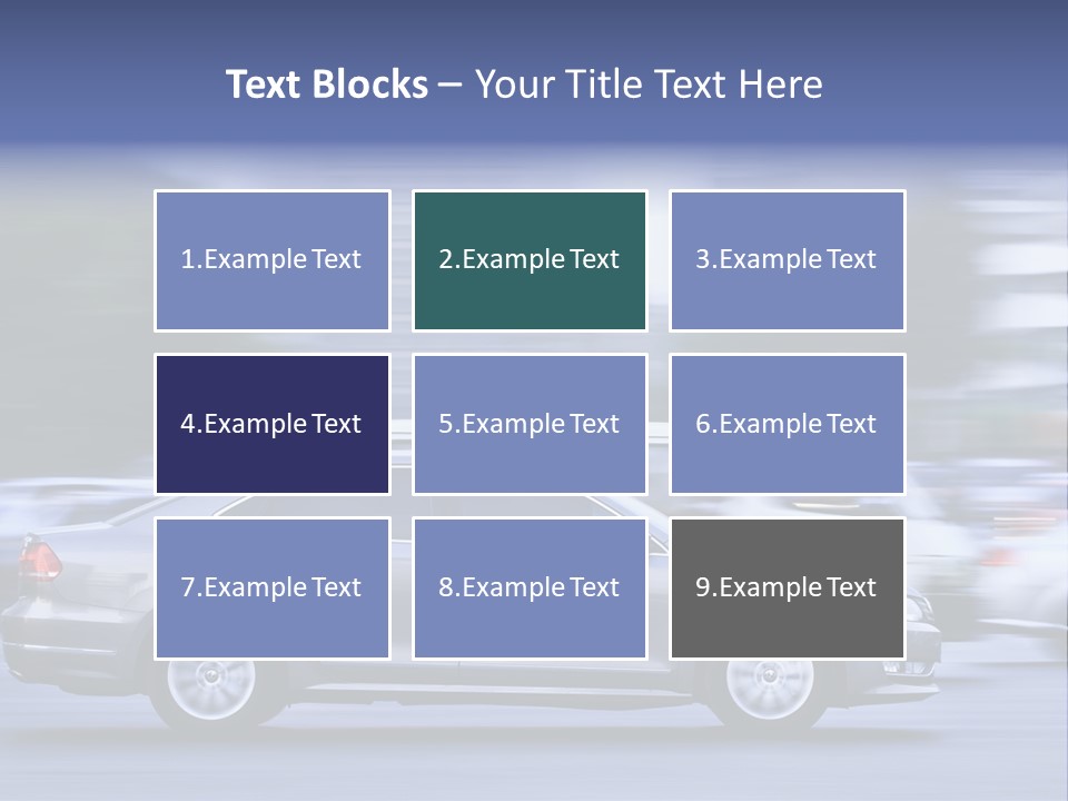 Building Rush Automobile PowerPoint Template