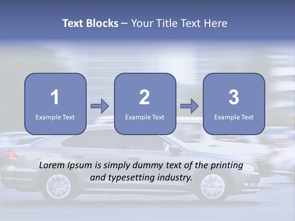 Building Rush Automobile PowerPoint Template