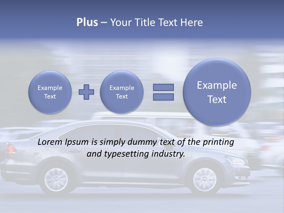 Building Rush Automobile PowerPoint Template