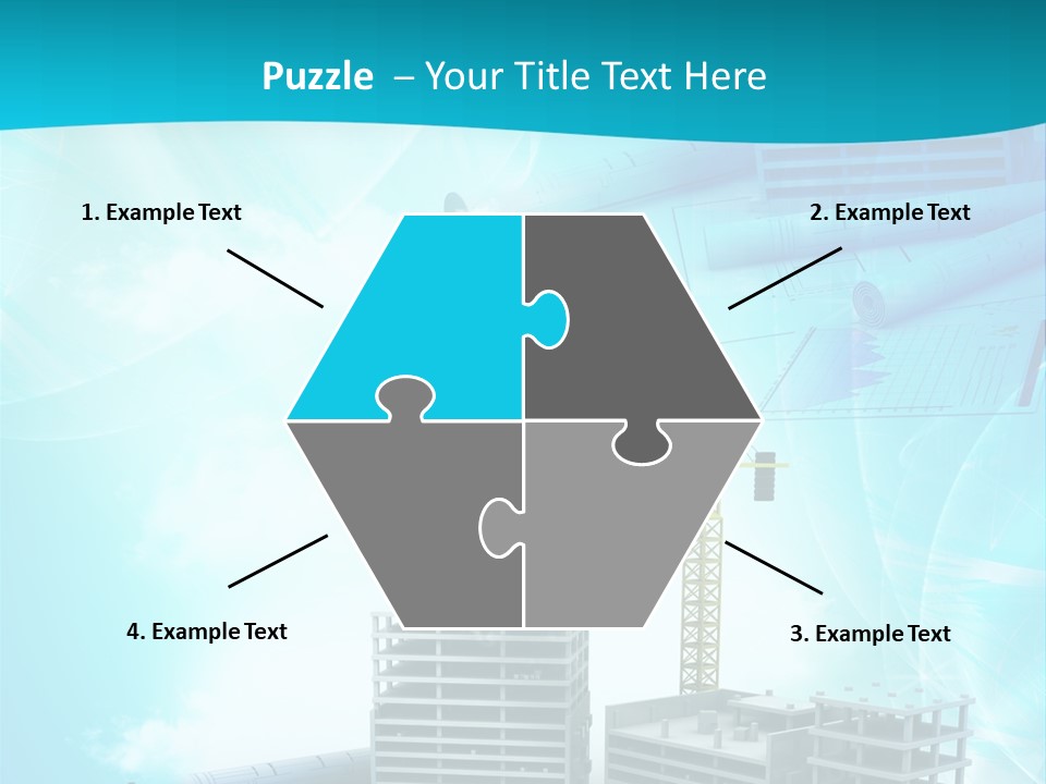 Architecture Building Crane PowerPoint Template