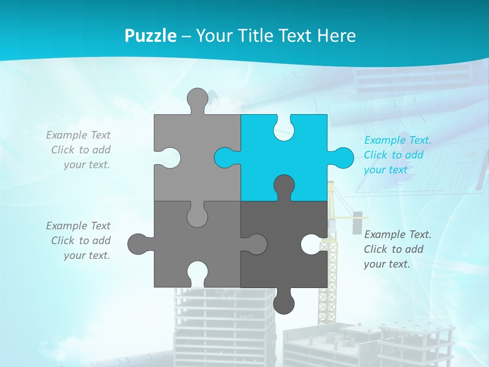Architecture Building Crane PowerPoint Template