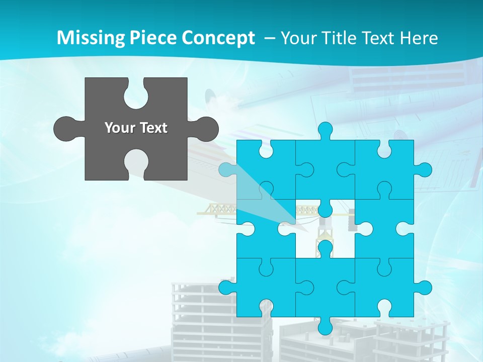 Architecture Building Crane PowerPoint Template