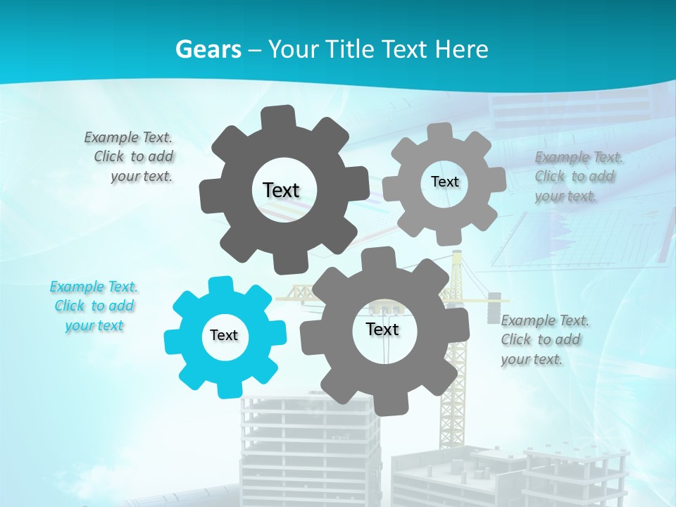 Architecture Building Crane PowerPoint Template
