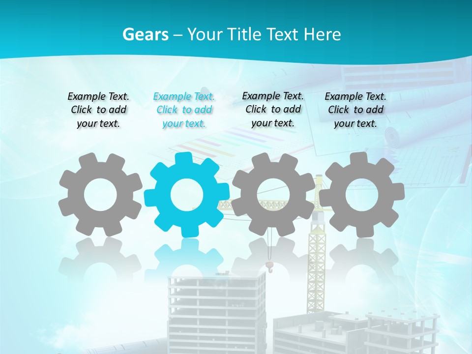 Architecture Building Crane PowerPoint Template