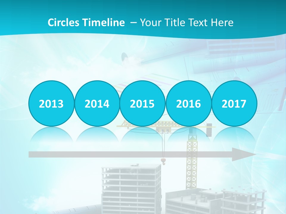 Architecture Building Crane PowerPoint Template