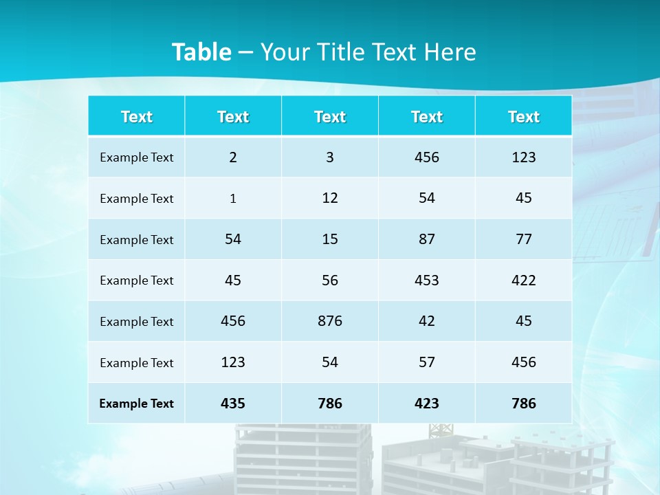 Architecture Building Crane PowerPoint Template