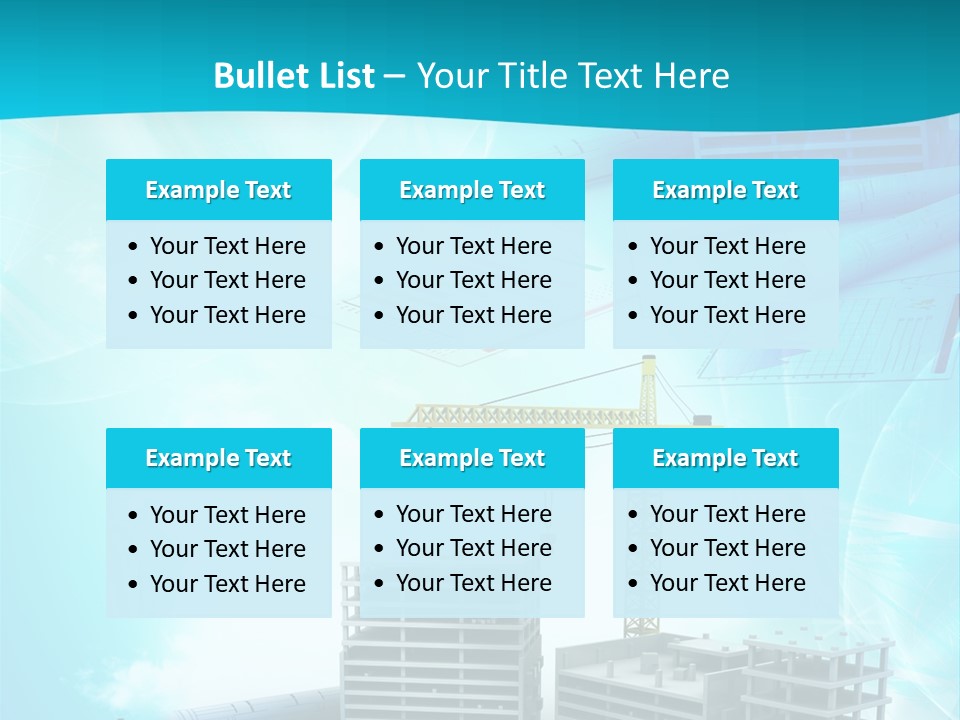 Architecture Building Crane PowerPoint Template
