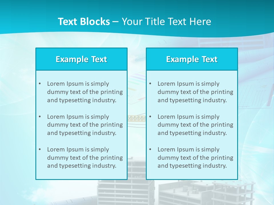 Architecture Building Crane PowerPoint Template