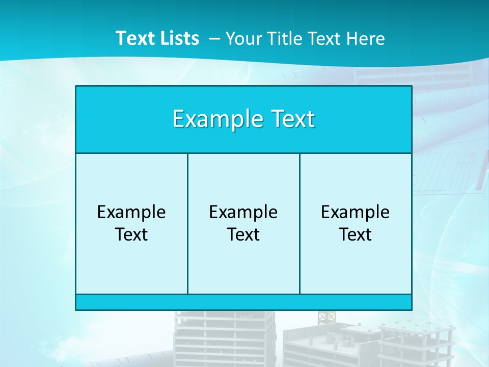 Architecture Building Crane PowerPoint Template