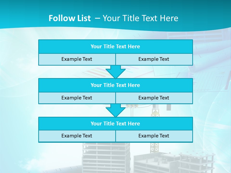 Architecture Building Crane PowerPoint Template