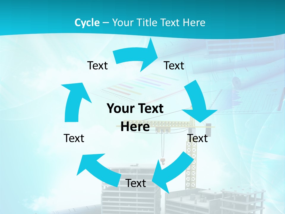 Architecture Building Crane PowerPoint Template