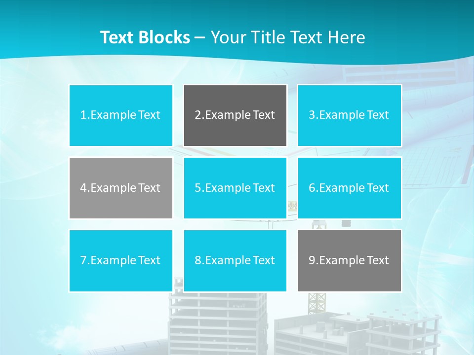 Architecture Building Crane PowerPoint Template