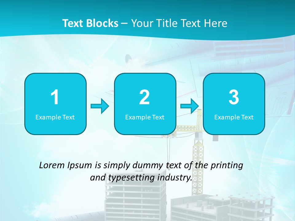 Architecture Building Crane PowerPoint Template