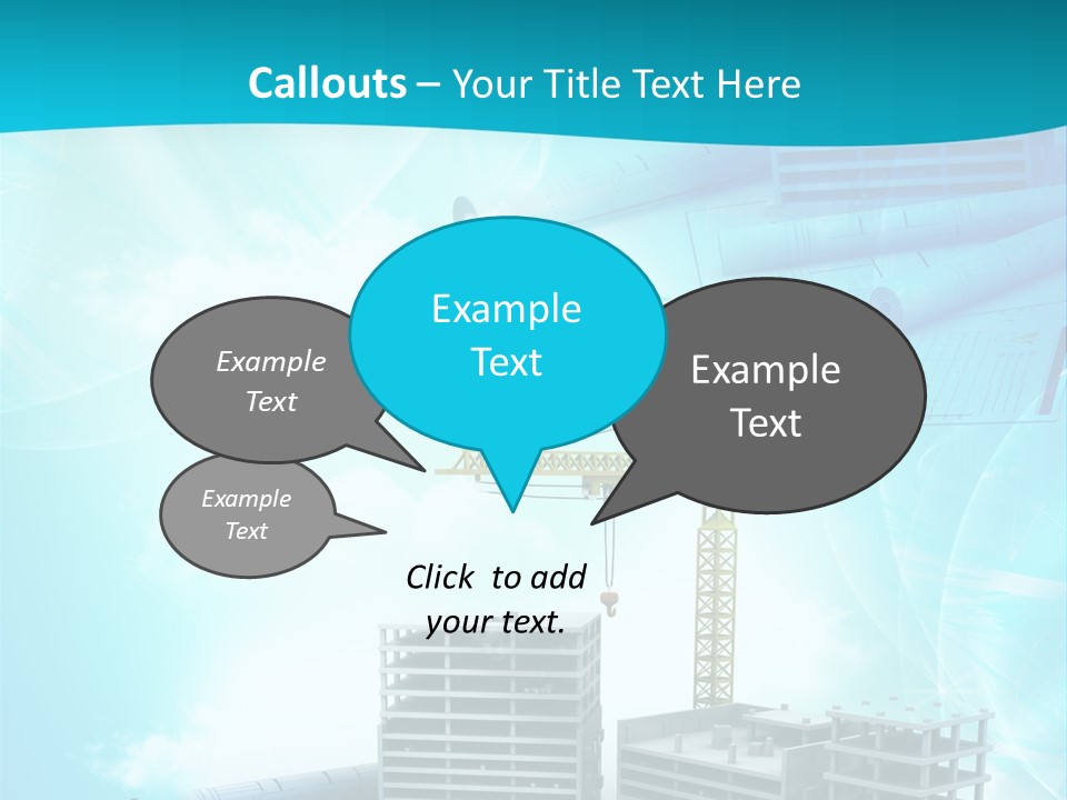 Architecture Building Crane PowerPoint Template