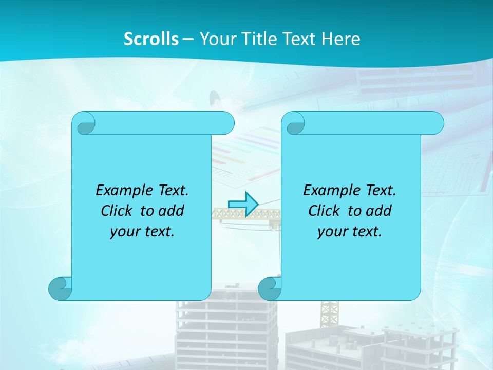 Architecture Building Crane PowerPoint Template