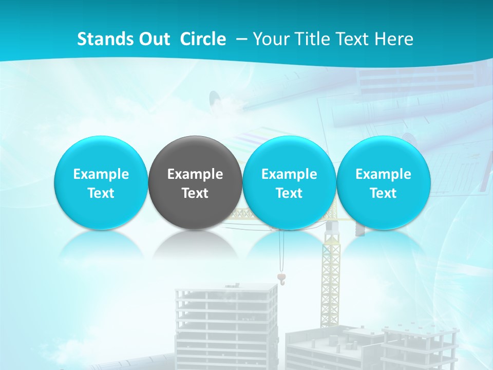 Architecture Building Crane PowerPoint Template