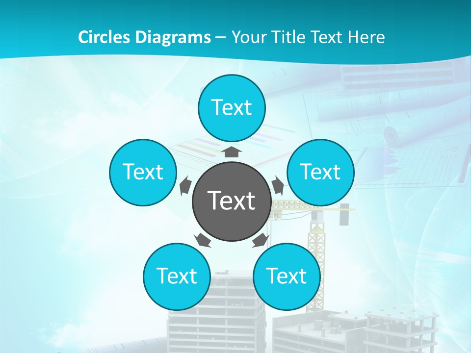Architecture Building Crane PowerPoint Template
