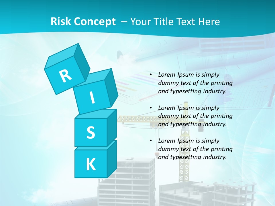 Architecture Building Crane PowerPoint Template