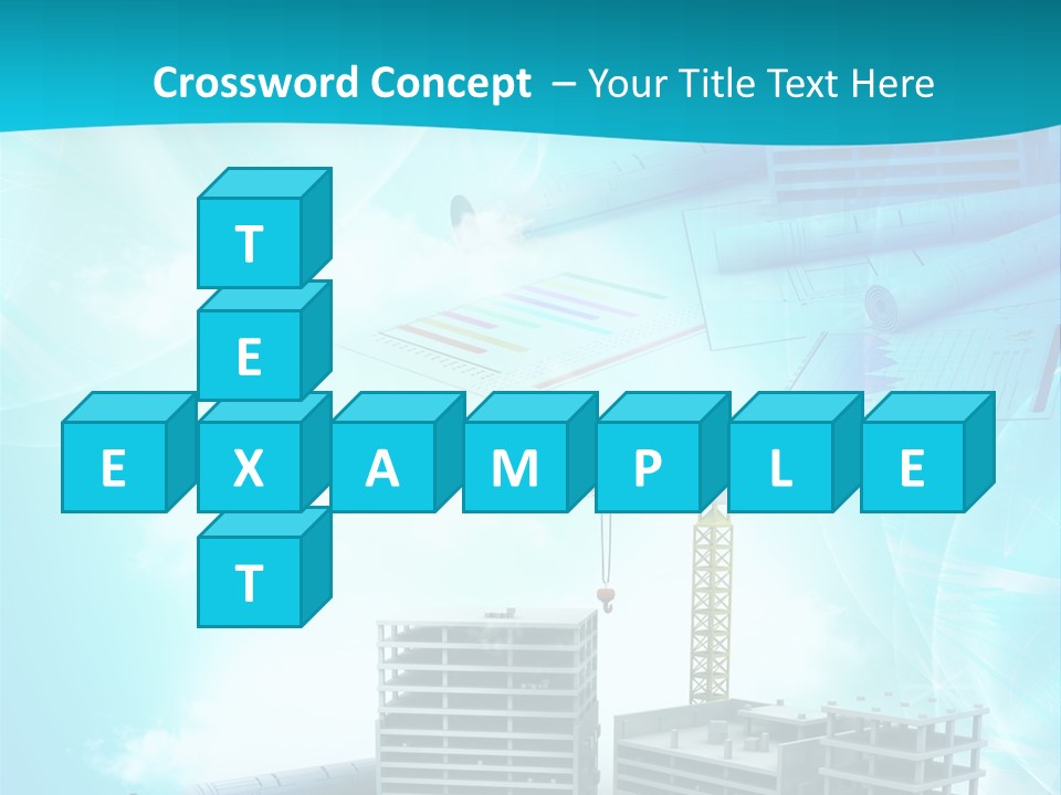 Architecture Building Crane PowerPoint Template