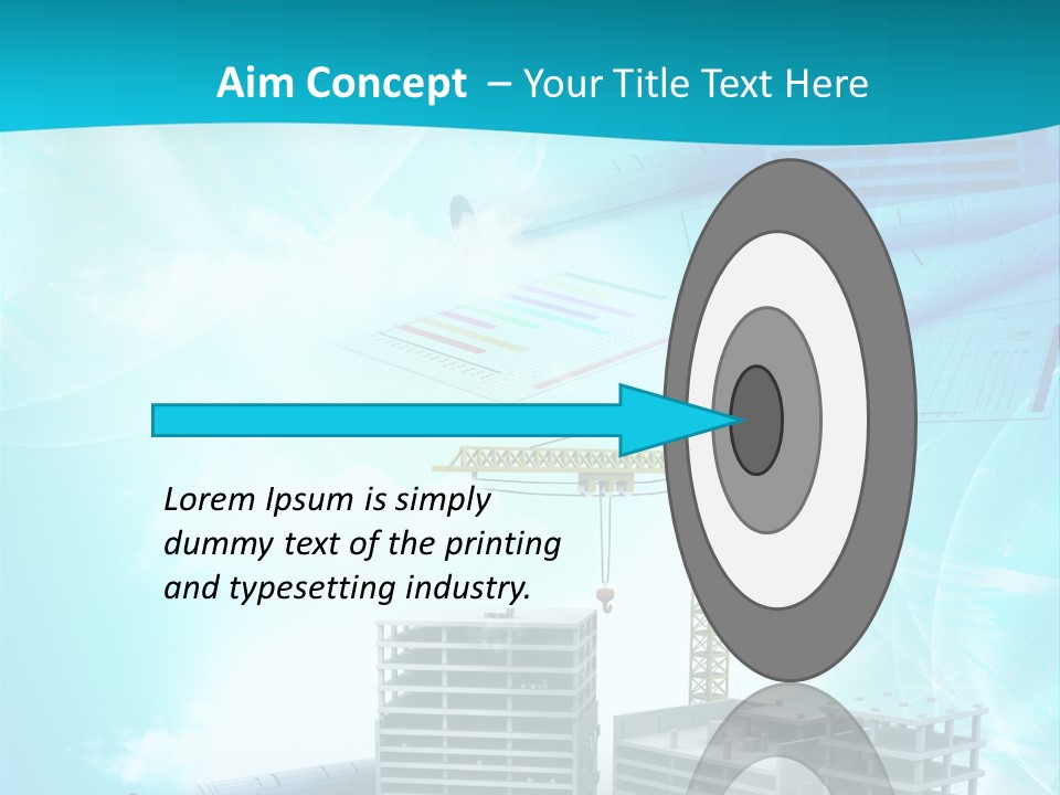 Architecture Building Crane PowerPoint Template