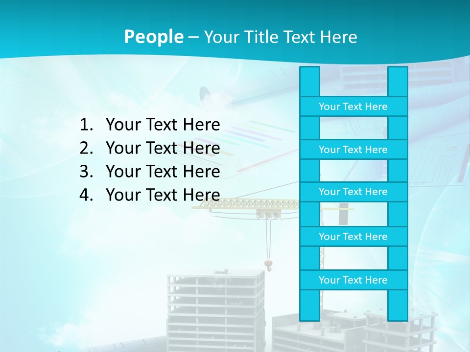 Architecture Building Crane PowerPoint Template