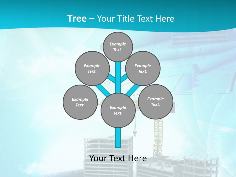 Architecture Building Crane PowerPoint Template