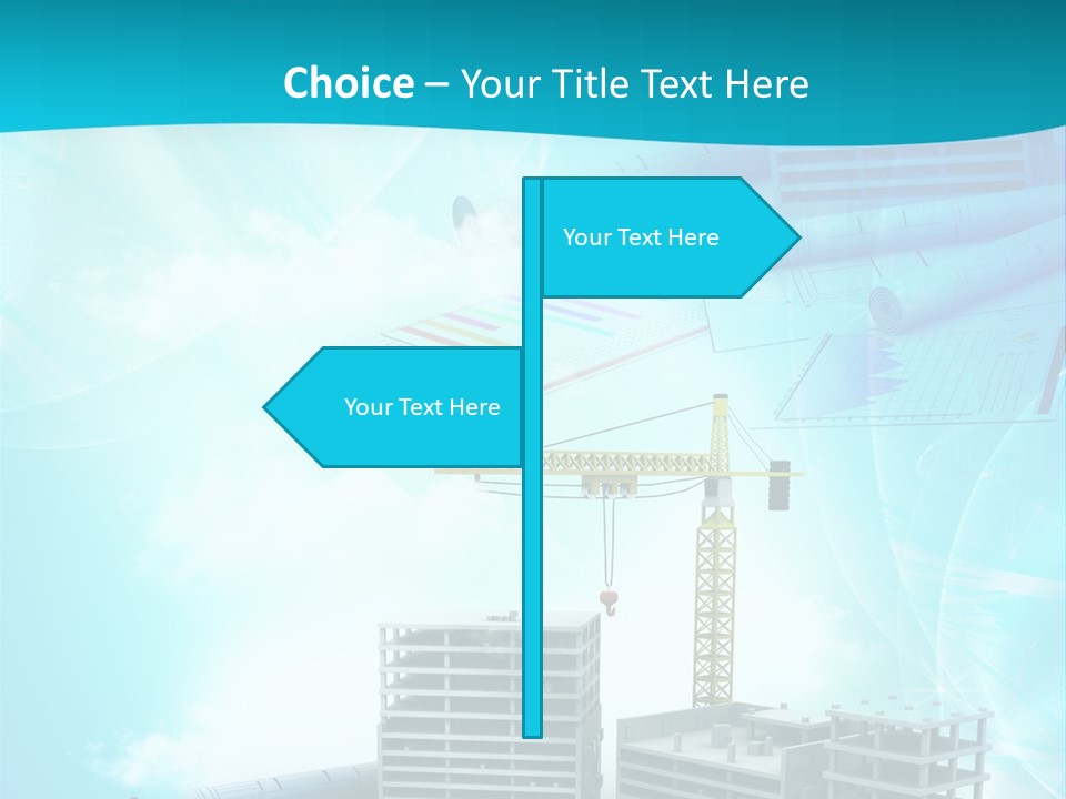 Architecture Building Crane PowerPoint Template