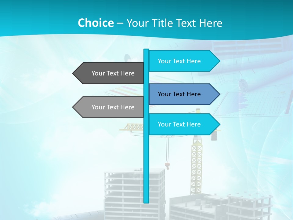 Architecture Building Crane PowerPoint Template