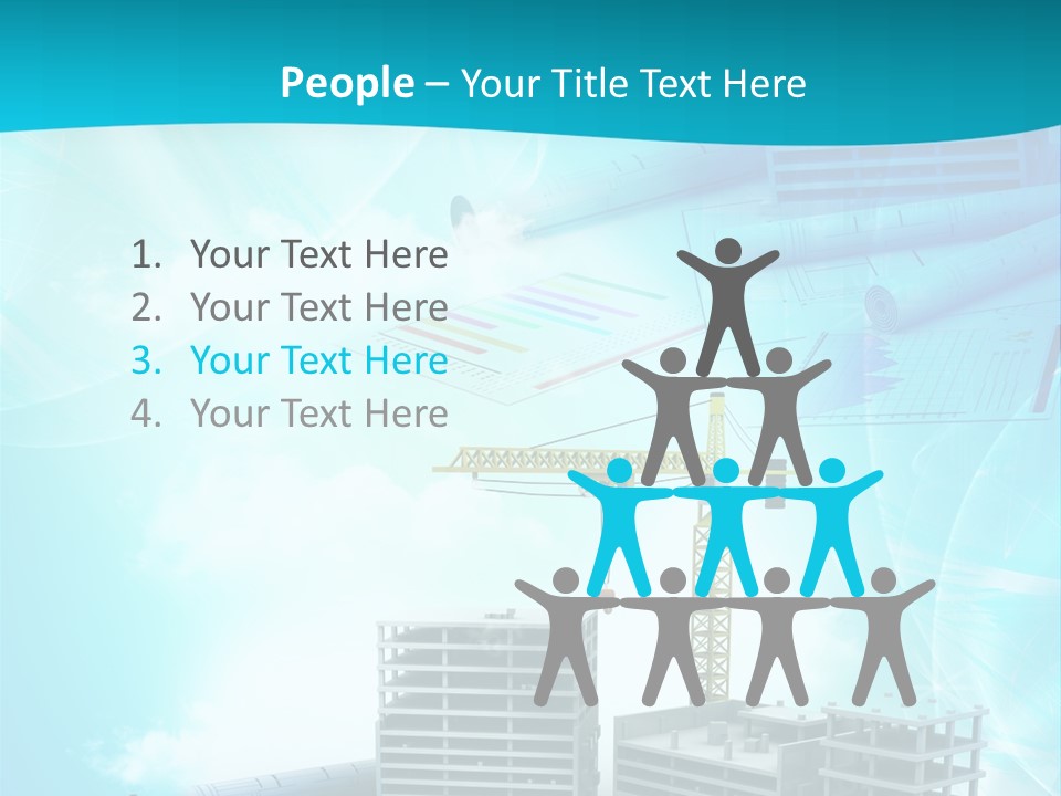 Architecture Building Crane PowerPoint Template