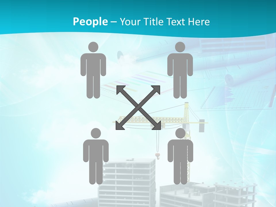 Architecture Building Crane PowerPoint Template