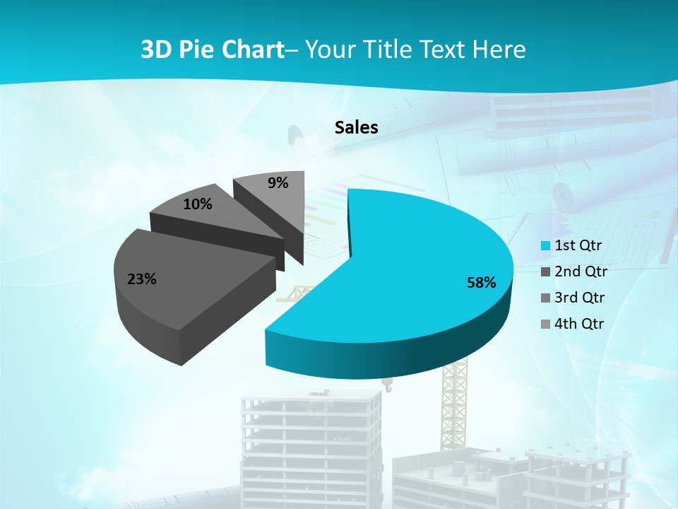 Architecture Building Crane PowerPoint Template