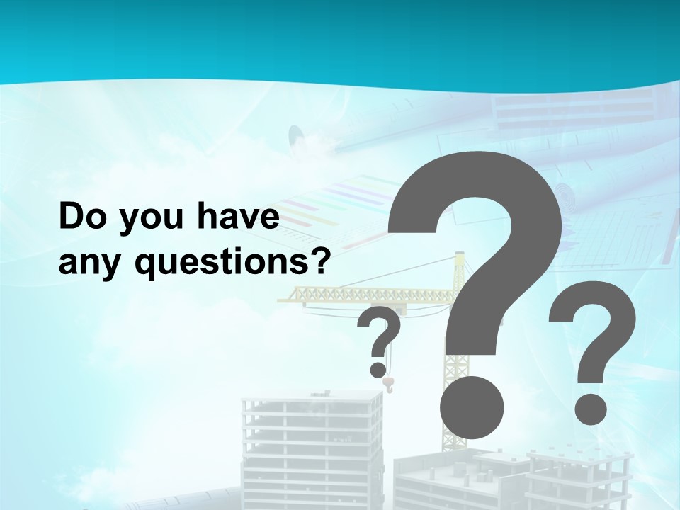 Architecture Building Crane PowerPoint Template