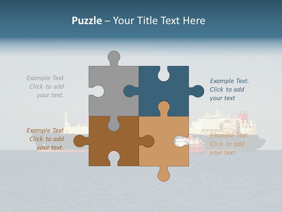 Container Pump Water Scape PowerPoint Template