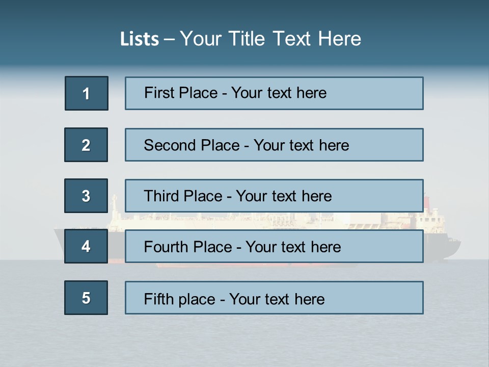 Container Pump Water Scape PowerPoint Template