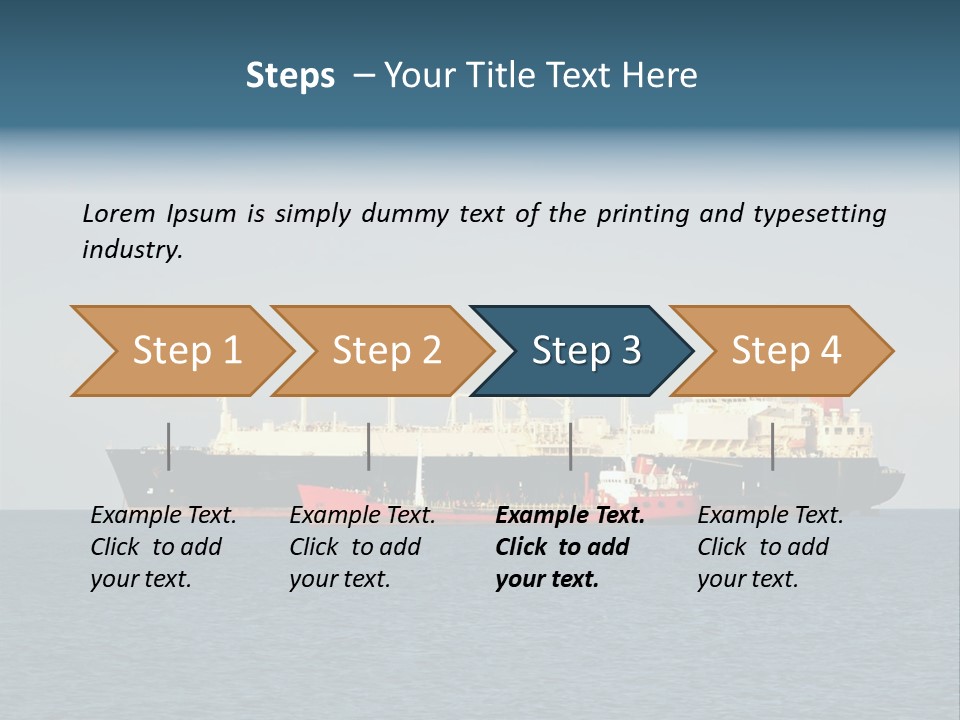 Container Pump Water Scape PowerPoint Template