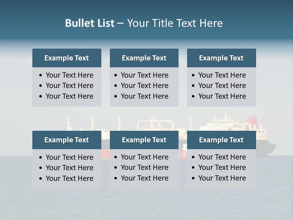 Container Pump Water Scape PowerPoint Template