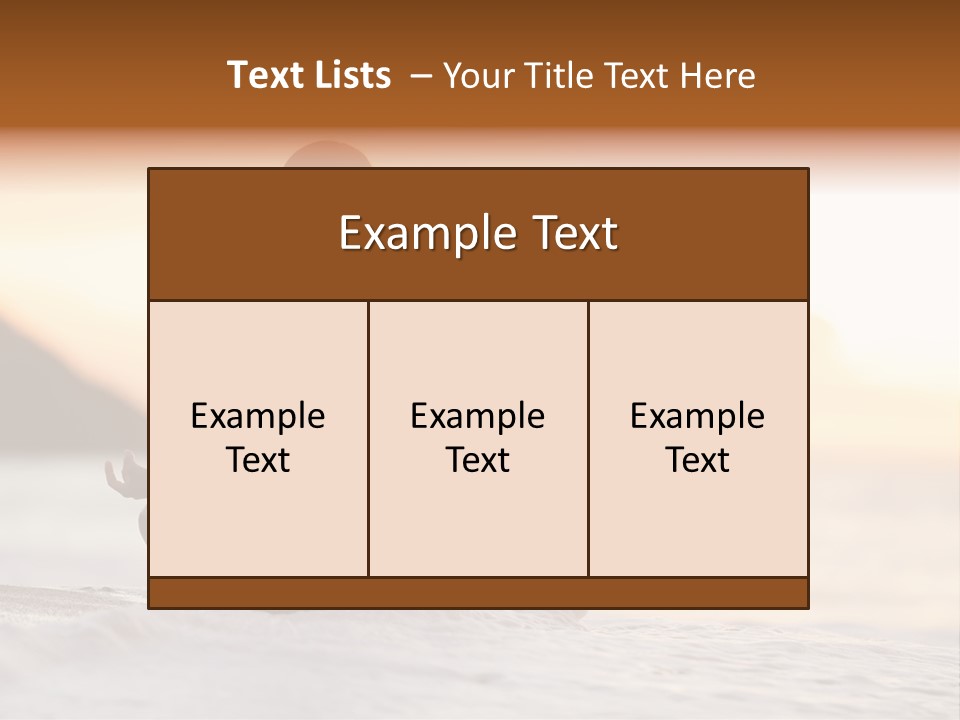 Sea People Beauty PowerPoint Template
