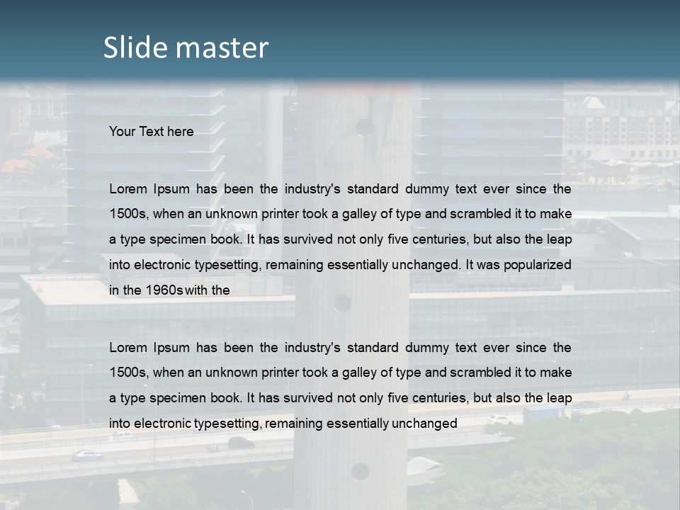 Architecture Street Parade PowerPoint Template