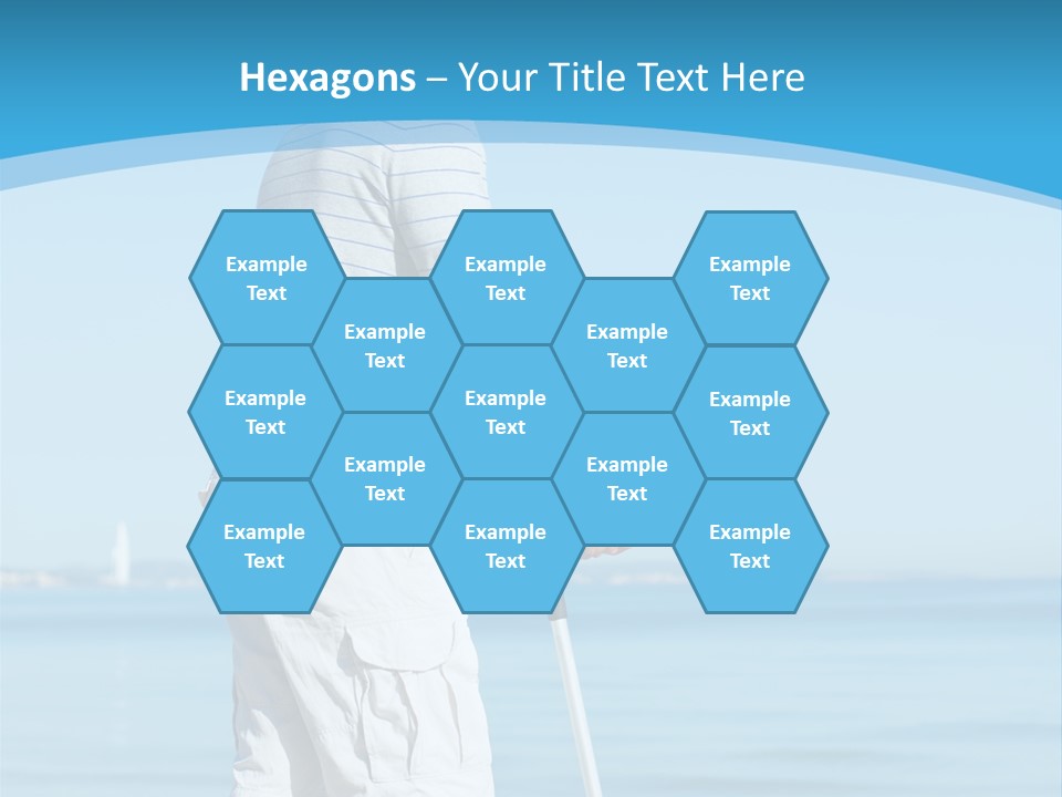 Male Recuperating Handicap PowerPoint Template