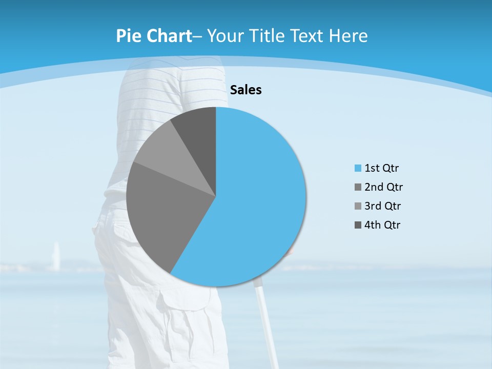 Male Recuperating Handicap PowerPoint Template