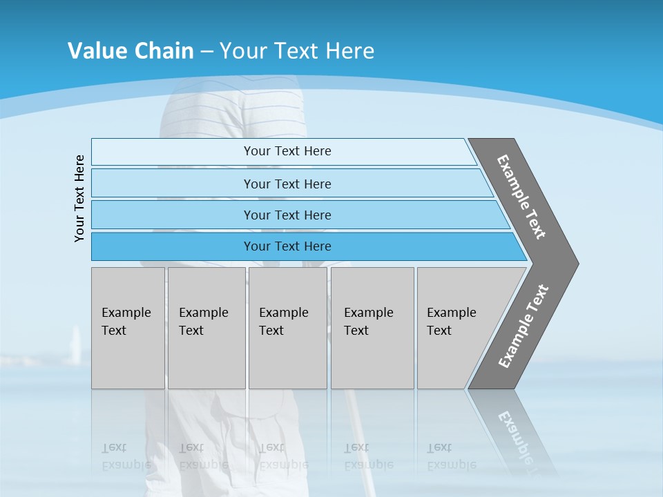 Male Recuperating Handicap PowerPoint Template