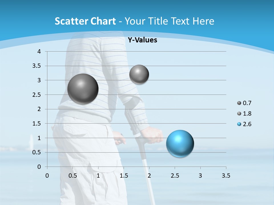 Male Recuperating Handicap PowerPoint Template
