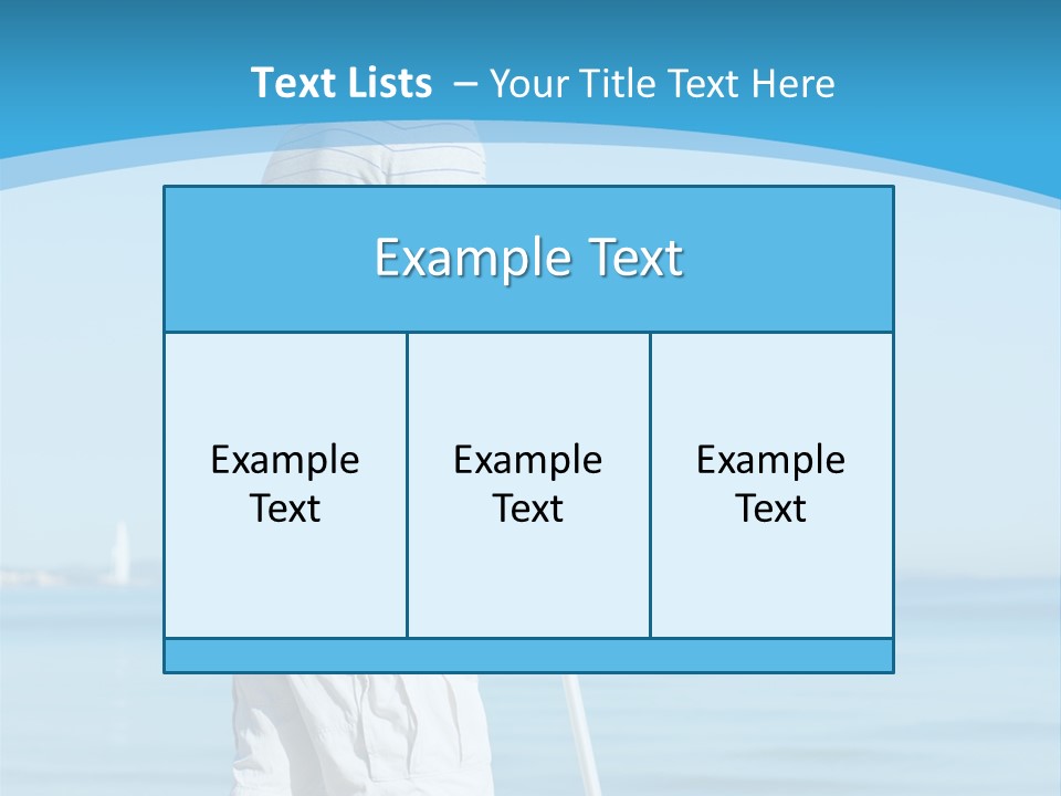Male Recuperating Handicap PowerPoint Template