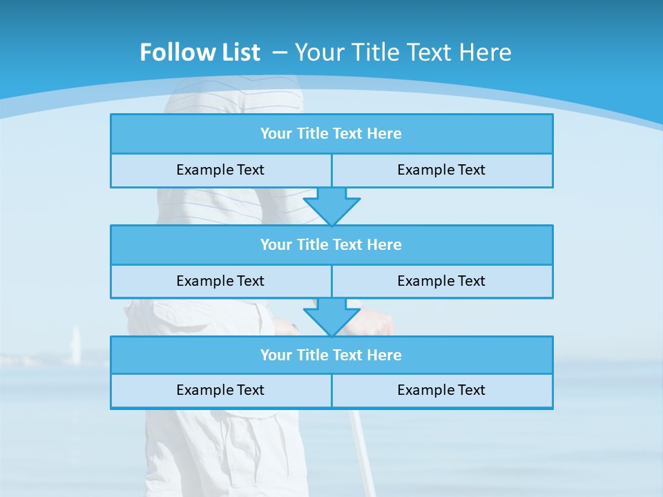 Male Recuperating Handicap PowerPoint Template